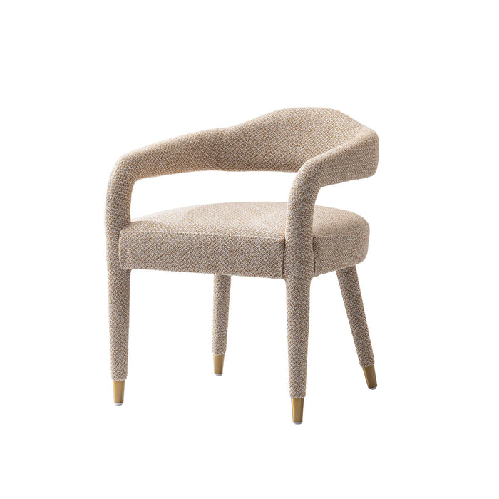 Aspen and Hathaway Modern Industry Chic 5-Piece Dining Set in Silver Lining and Natural