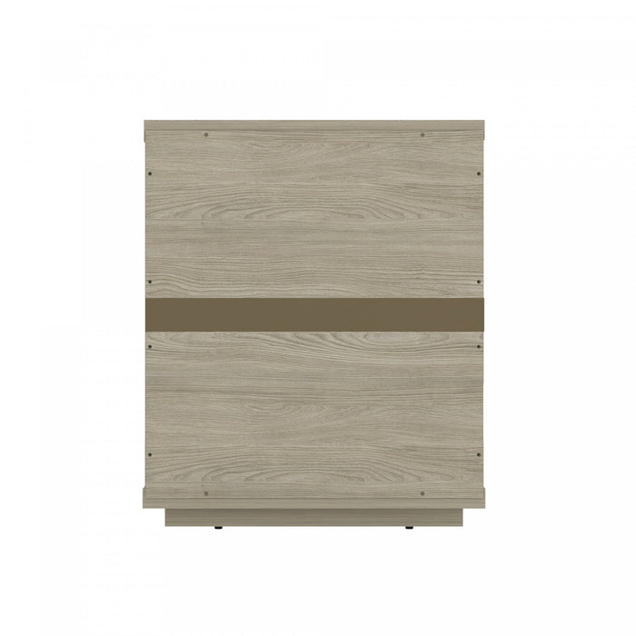 Evelyn Modern 20\" Nightstand in Natural (1-Drawer) - Set of 2