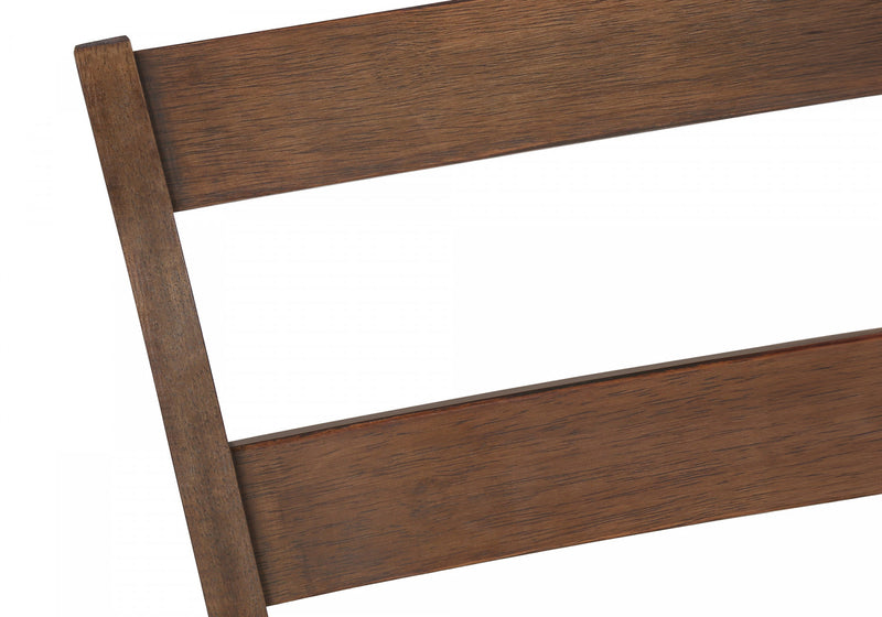 Dining Chair Set of 2 Kitchen Dining Room Brown Fabric Walnut Wood Legs Transitional