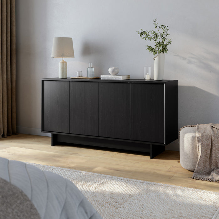 Prepac Finnley Buffet Sideboard - Black Oak