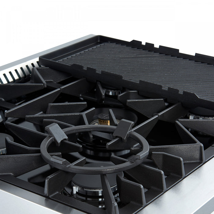 Forno Giovanni 30-inch Gas Range Stainless Steel, 4.32 cu.ft, -FFSGS6274-30