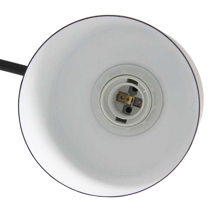 Camden Industrial Metal Desk Lamp, Onyx, 21.8\"H