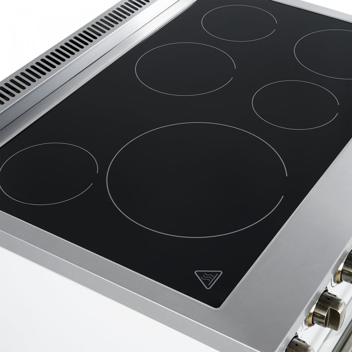 Forno Paolo 36 Inch White Freestanding Electric Range, White, 5.44 cu.ft. - FFSEL6011-36WHT