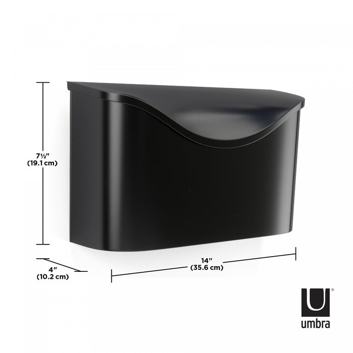 Umbra Steel Postino Outdoor Mailbox - Black