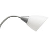Skye 5 Light Adjustable Gooseneck Floor Lamp, Silver & White, 67"H | Skye Lampadaire a 5 lumieres avec cols de cygne reglables, Argent et Blanc, 67 po H