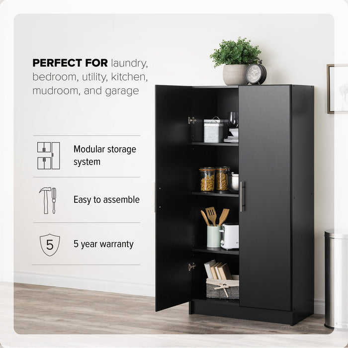 Elite 32\" Storage Cabinet - Black