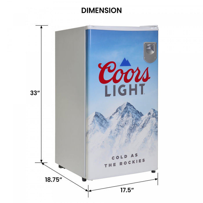 Coors Light 90 Liter Compressor Compact Refrigerator