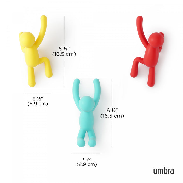 Umbra Buddy Wall Hooks - Multi-Colour