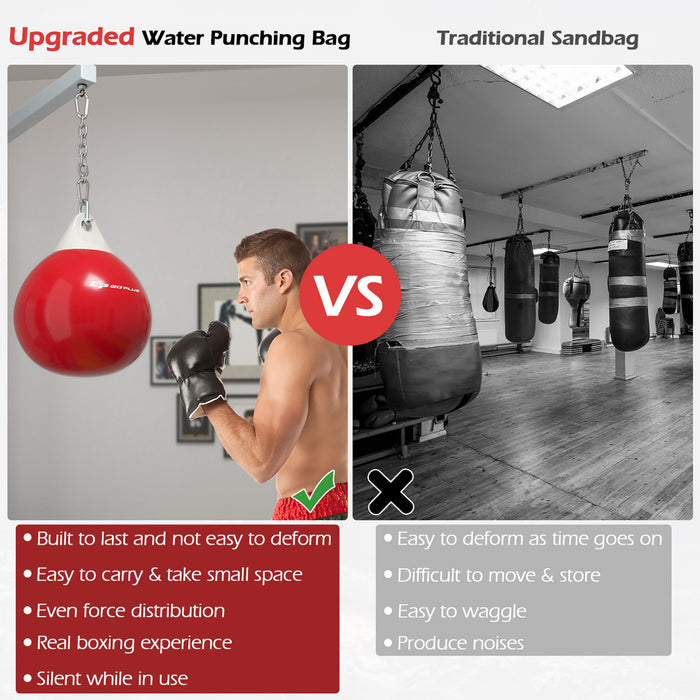 Goplus 18\" 110lbs Heavy Water Filled Punching Aqua Training Boxing Bag Home Gym Hook