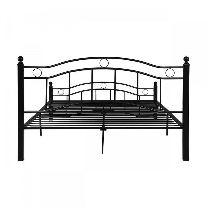 Jackson Metal Bed Frame With Underbed Storage,black King Bed
