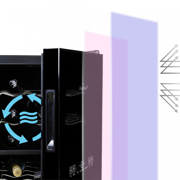 Koolatron 18 Bottle Dual Zone Wine Chiller