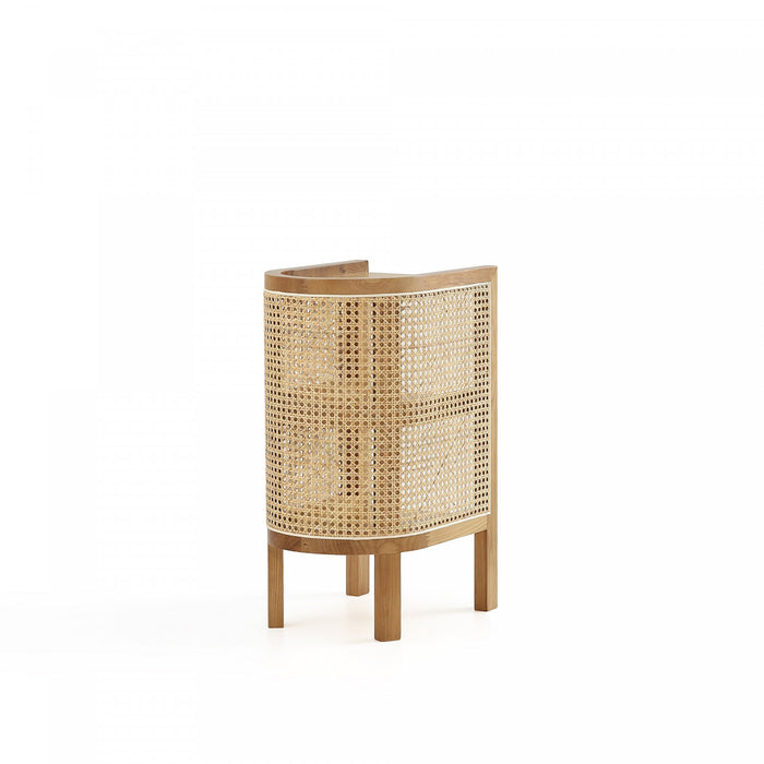 Versailles Industry Chic End Table in Natural - Set of 2