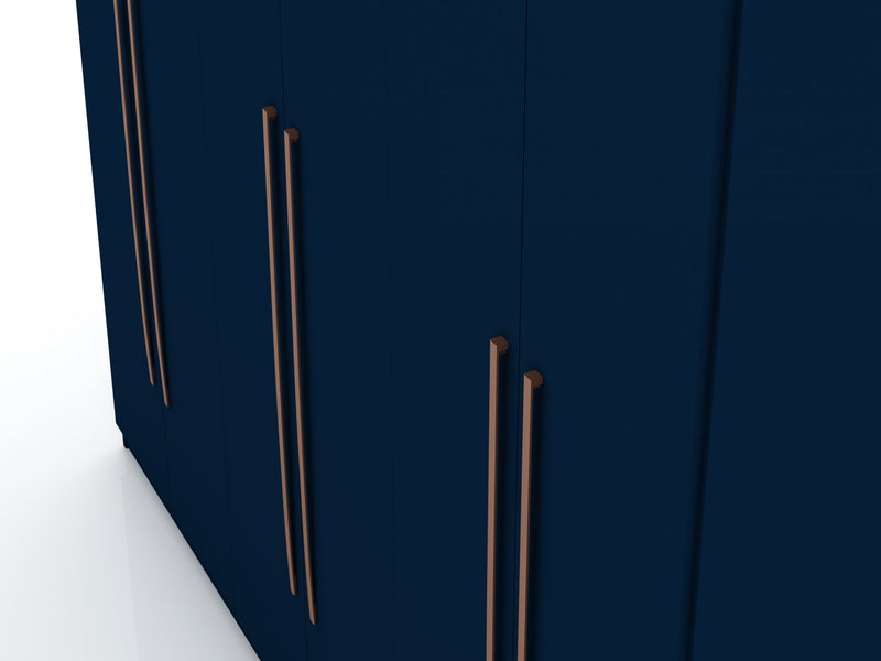 Gramercy Contemporary Modern 82\" Wardrobe Closet in Midnight Blue