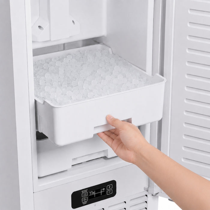 Forno Cristallo 15 Inch Freestanding/Undercounter Ice maker, 66.1 lbs White -FIMBI7307-15WHT Ice Maker