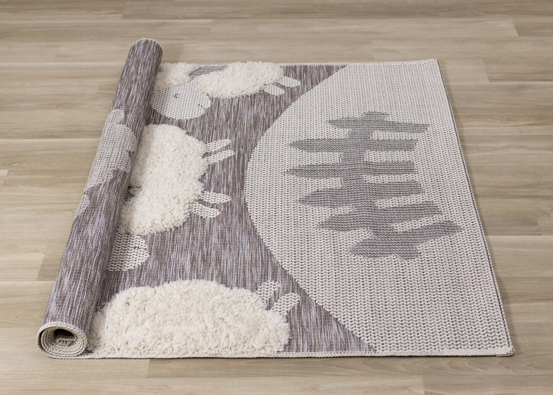Kids Sheep Area Rug - 5'3\" x 7'7\"