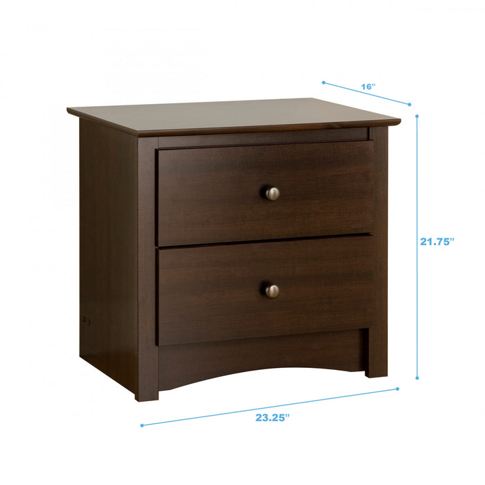 Fremont 2-Drawer Nightstand - Espresso