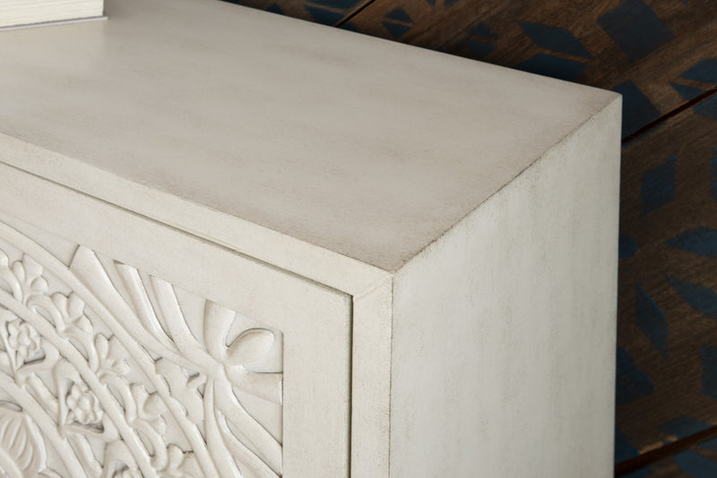 Grace Accent Cabinet - Smoky White
