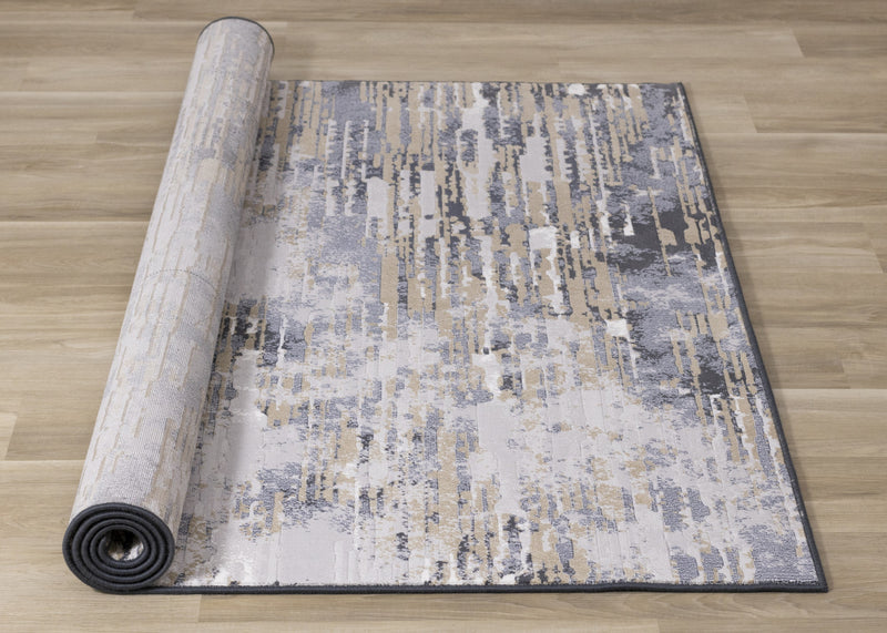 Isabelle Distressed Blue Area Rug - 7'10\" x 10'10\"