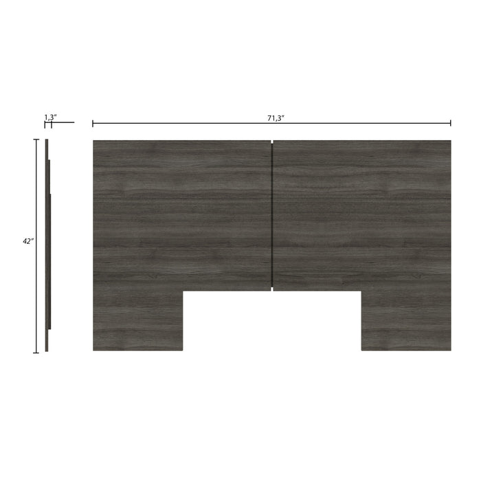 Nordika James Queen Headboard - Grey Oak