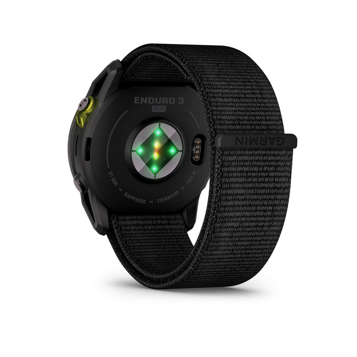 Garmin Enduro 3 Solar GPS Smartwatch – 51 mm Titanium, Sapphire Lens, Ultra-Performance Multi-Band GPS, 90-Day Battery Life