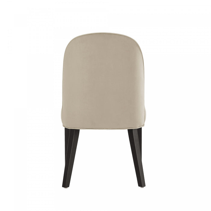Hillman Modern Wood Upholstered Dining Chair in Sand - Set of 4