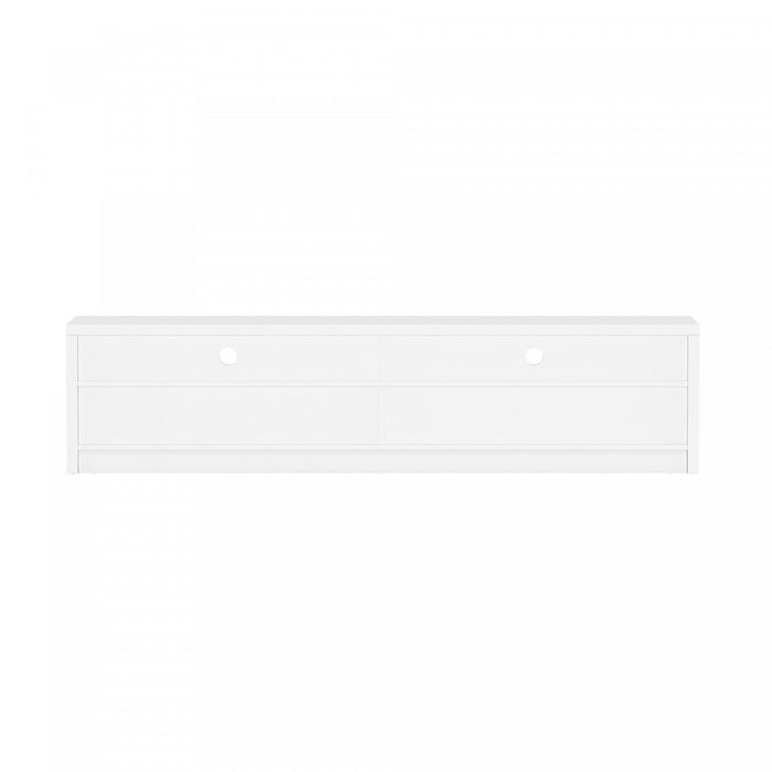 Duncan Contemporary Modern 70\" TV Stand in White