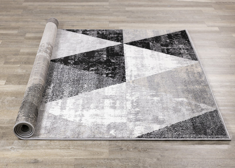 Covington Distressed Triangles Area Rug - 6'7\" x 9'10\"