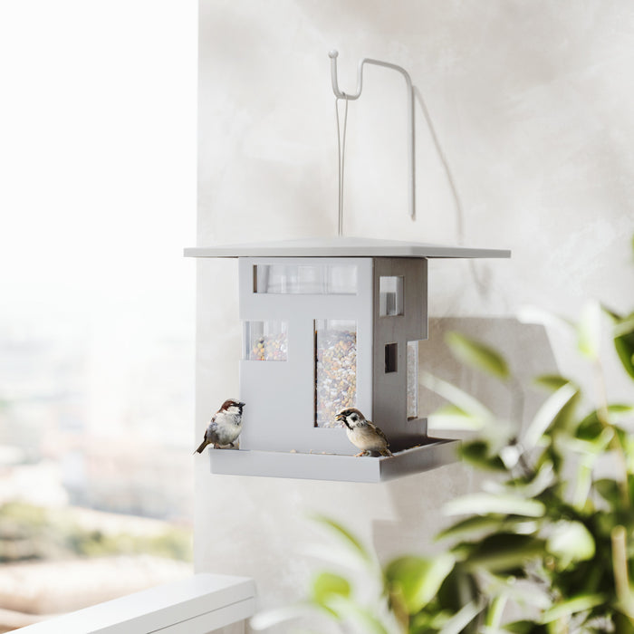 Umbra Bird House Feeder - Grey