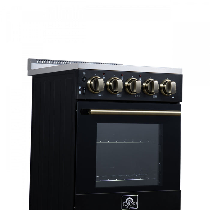 Forno Pallermo 20 Inch Electric Range in Black, 2.05 cu.ft. - FFSEL6051-20BLK