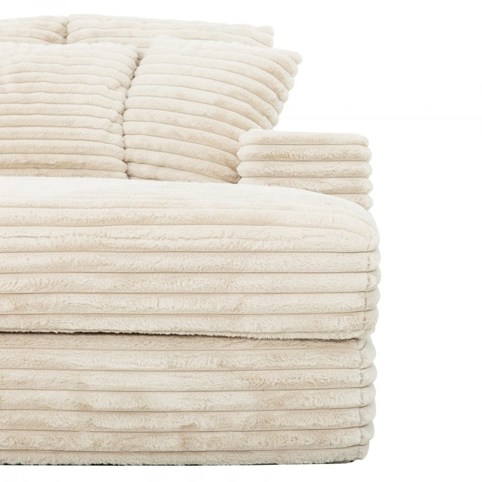 Sealy 68\" Snug Foam Chaise Lounger - Beige