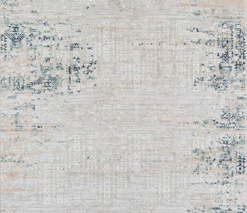 Amber Traditional 5'1\" x 7'7\" Area Rug in Grey Indoor Area Rug