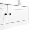 Ethan Hall Tree Coat Rack with Shoe Cabinet Hooks and Storage,White | Ethan meuble d’entree – porte-manteau avec meuble a chaussures, crochets et rangements, blanc
