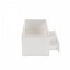 Emily Coffee Table with LED Lights and Open Storage,White | Emily table basse avec eclairage LED et rangement ouvert, blanc