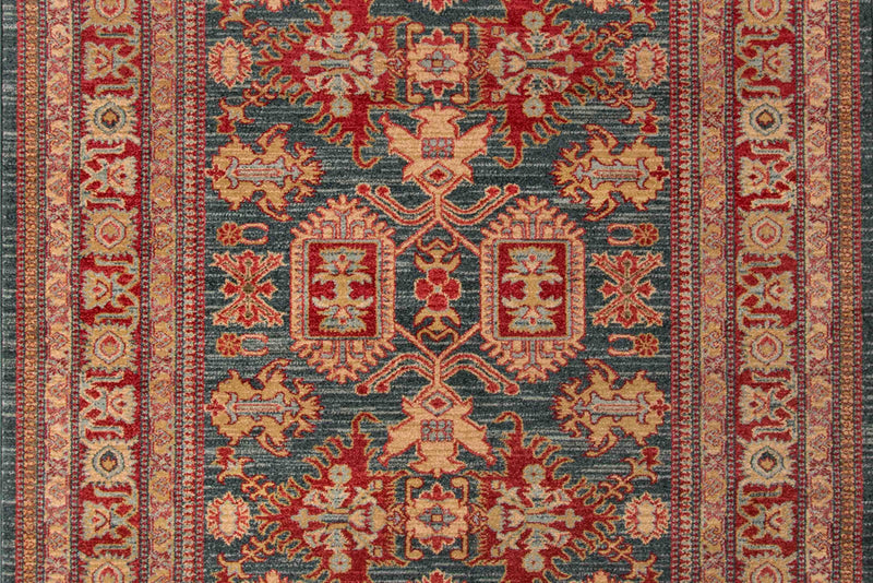 Lena Traditional 2'3\" x 7'6\" Runner Rug in Blue Indoor Area Rug