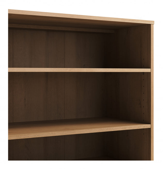 Modulr 2 Adjustable Shelves Bookcase - Natural Oak