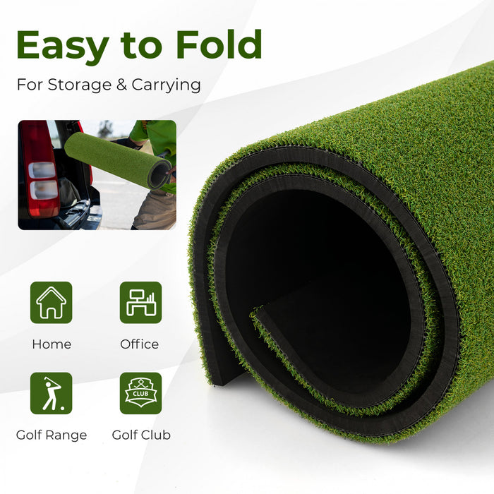Costway 5 X 3 Ft Golf Hitting Mat Artificial Indoor Outdoor Turf Golf Training Mat 20 Mm