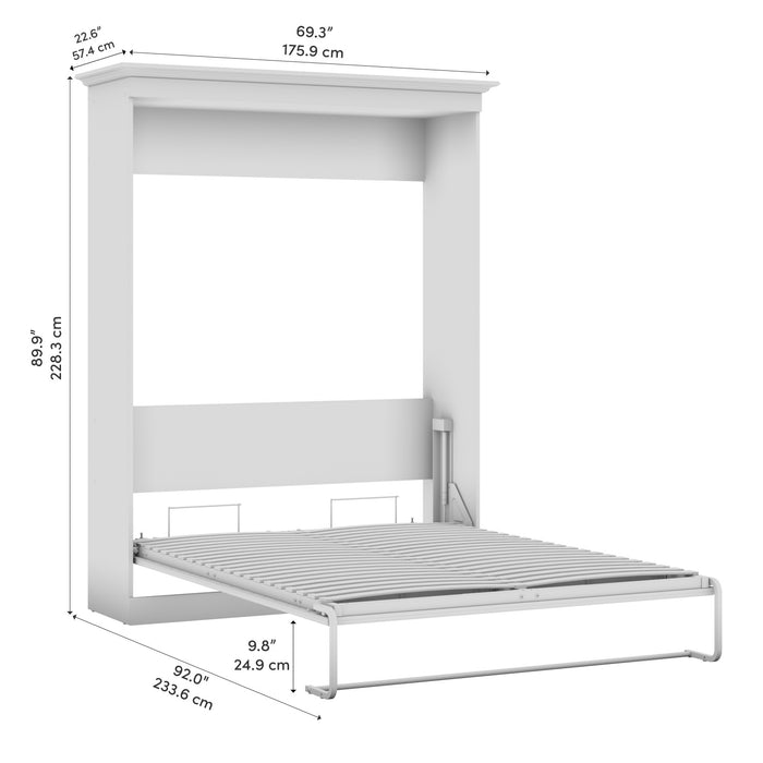 Bestar Versatile 70 W Queen Murphy Bed - White