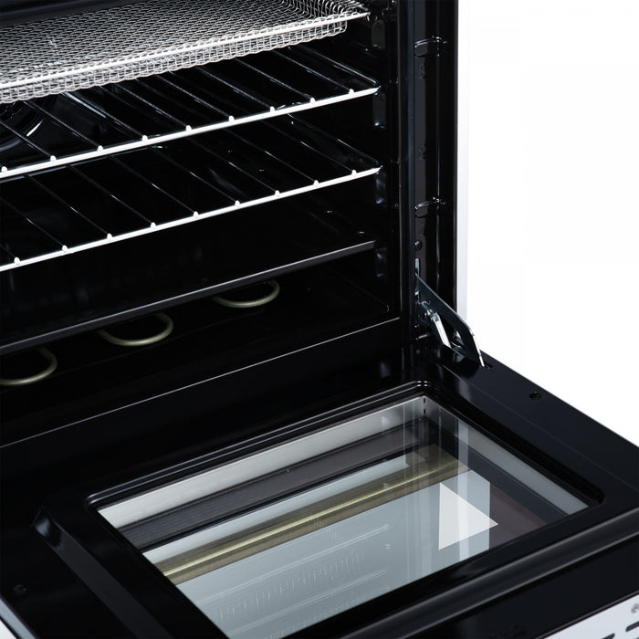 Forno Loiano 24 Inch Freestanding Electric Range in White, 2.3 cu.ft. with Storage Drawer - FFSEL6099-24WHT