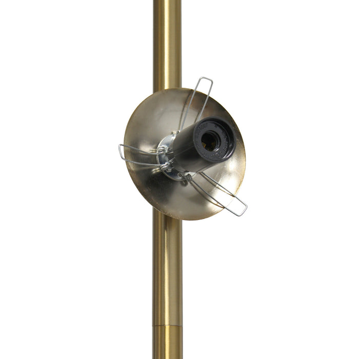 Liam Modern 2 Light Floor Lamp, Gold, 66\"H