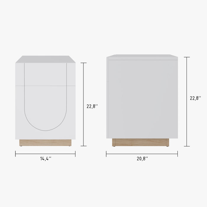 Nordika Nauraa Side Table - White