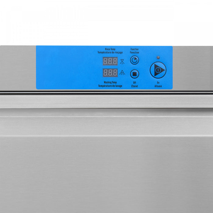 FORNO Commerciale Undercounter Dishwasher, 23L Tank Capacity, High-Temperature for Sanitation - FCMDW0024