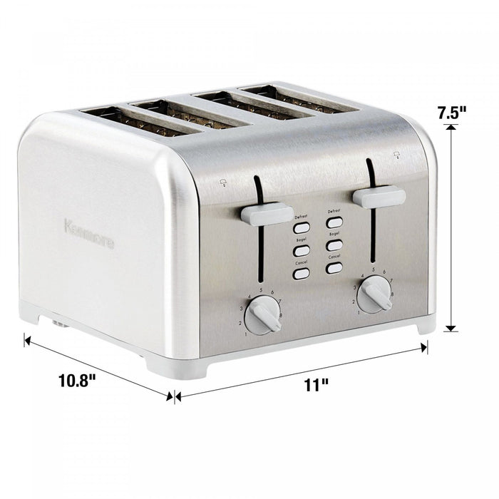Kenmore 4-Slice Toaster with Dual Controls White - KKTSDC4SW
