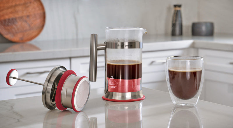 Simpli Press Eco-Concious Premium Coffee Press - SIM-340-RED