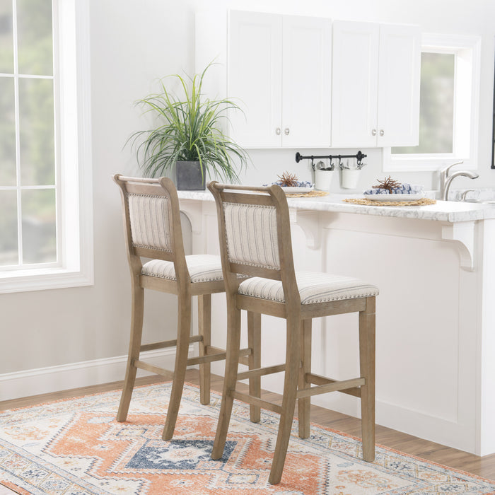 Emmy Fabric Barstool - Grey