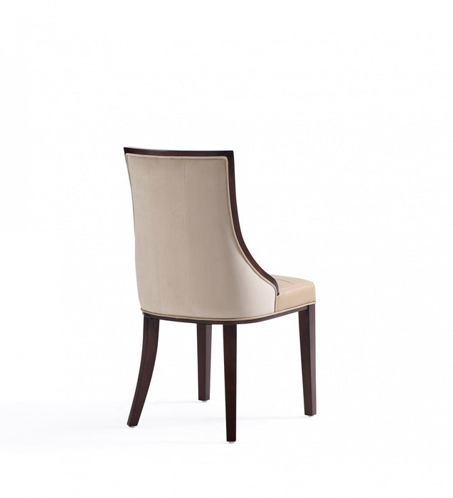 Fifth Avenue Traditional Wood Upholstered Dining Chair in Tan - Set of 4