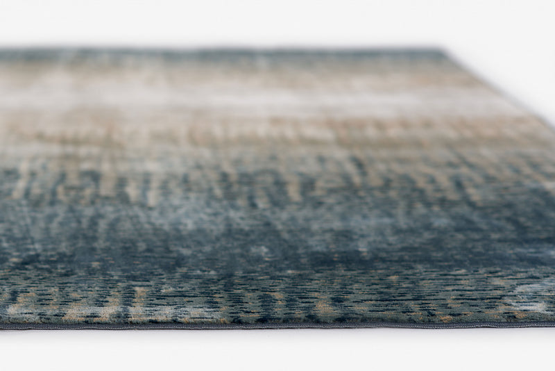 Sable Contemporary 2'2\" x 7'7\" Runner Rug in Blue Indoor Area Rug