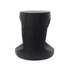 Elio 16.75" Rustic Hollow Tree-Stump MGO Accent Table, Pet-Friendly Indoor Side Table, Black | Table d'appoint rustique Elio 16,75 pouces en MGO creuse, style souche et design animalier interieur, noir