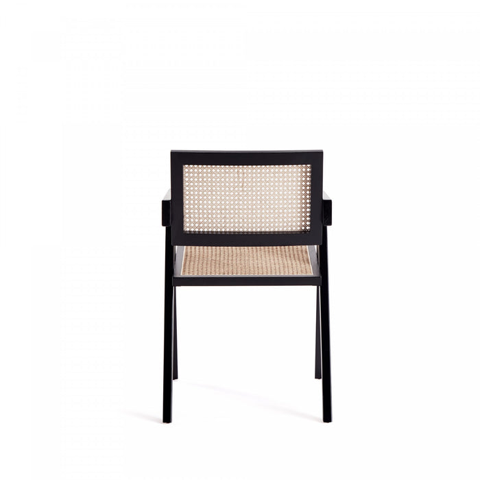 Hamlet Industry Chic Wood Armchair in Black and Natural - Set of 2 Dining Chair