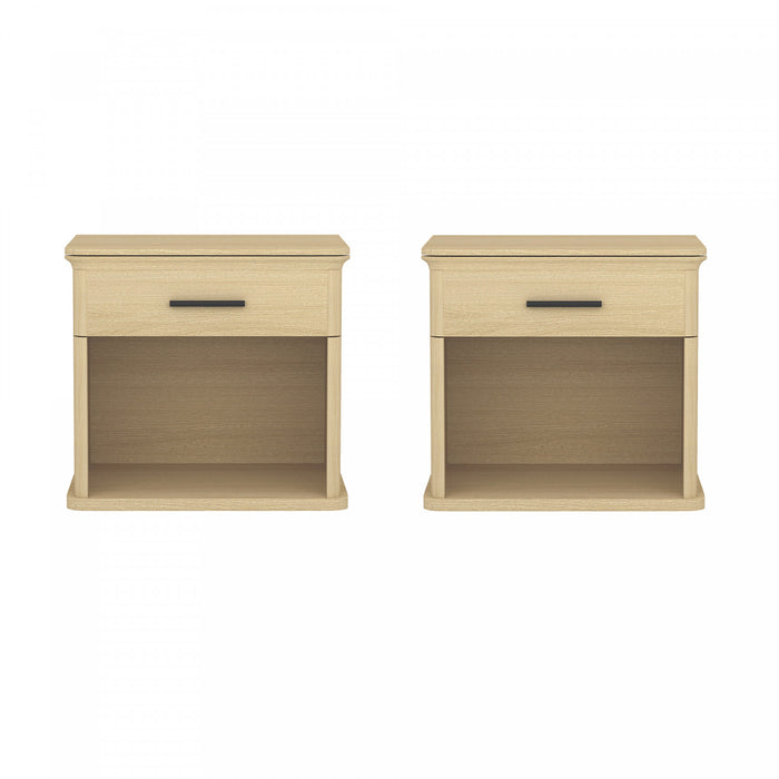 Clifford Traditional Nightstand in Natural Oak (1-Drawer)