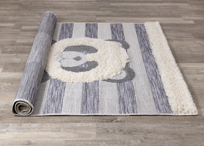 Kids Panda Area Rug - 3'11\" x 5'7\"
